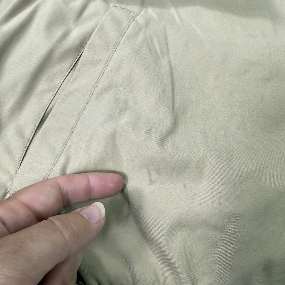 Polo Ralph Lauren Bomber Jacket Mens‎ 4XL Big Beige Harrington Plaid Lined